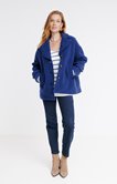 Manteau uni en laine 