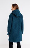 Manteau à capuche en laine