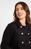 Manteau double patte de boutonnage