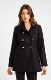 Manteau double patte de boutonnage