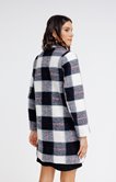 Manteau long à carreaux