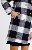 Manteau long à carreaux