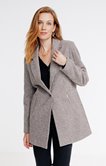 Manteau droit col tailleur