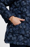 Doudoune courte avec capuche imprimée 
