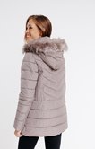Doudoune avec capuche fausse fourrure 