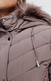Doudoune avec capuche fausse fourrure 
