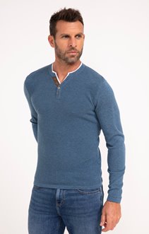 Pull col tunisien uni Jerti