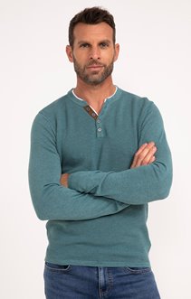 Pull col tunisien uni Jerti