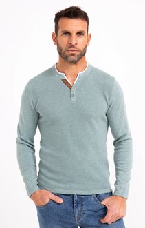 Pull col tunisien uni Jerti