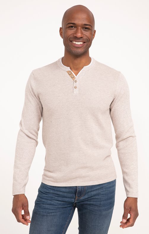 Pull col tunisien uni Jerti