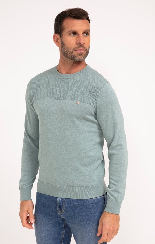 Pull col rond uni Joly