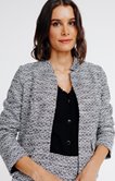 Veste en tweed à col cassé 