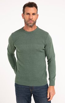 Pull col rond uni Ottoman