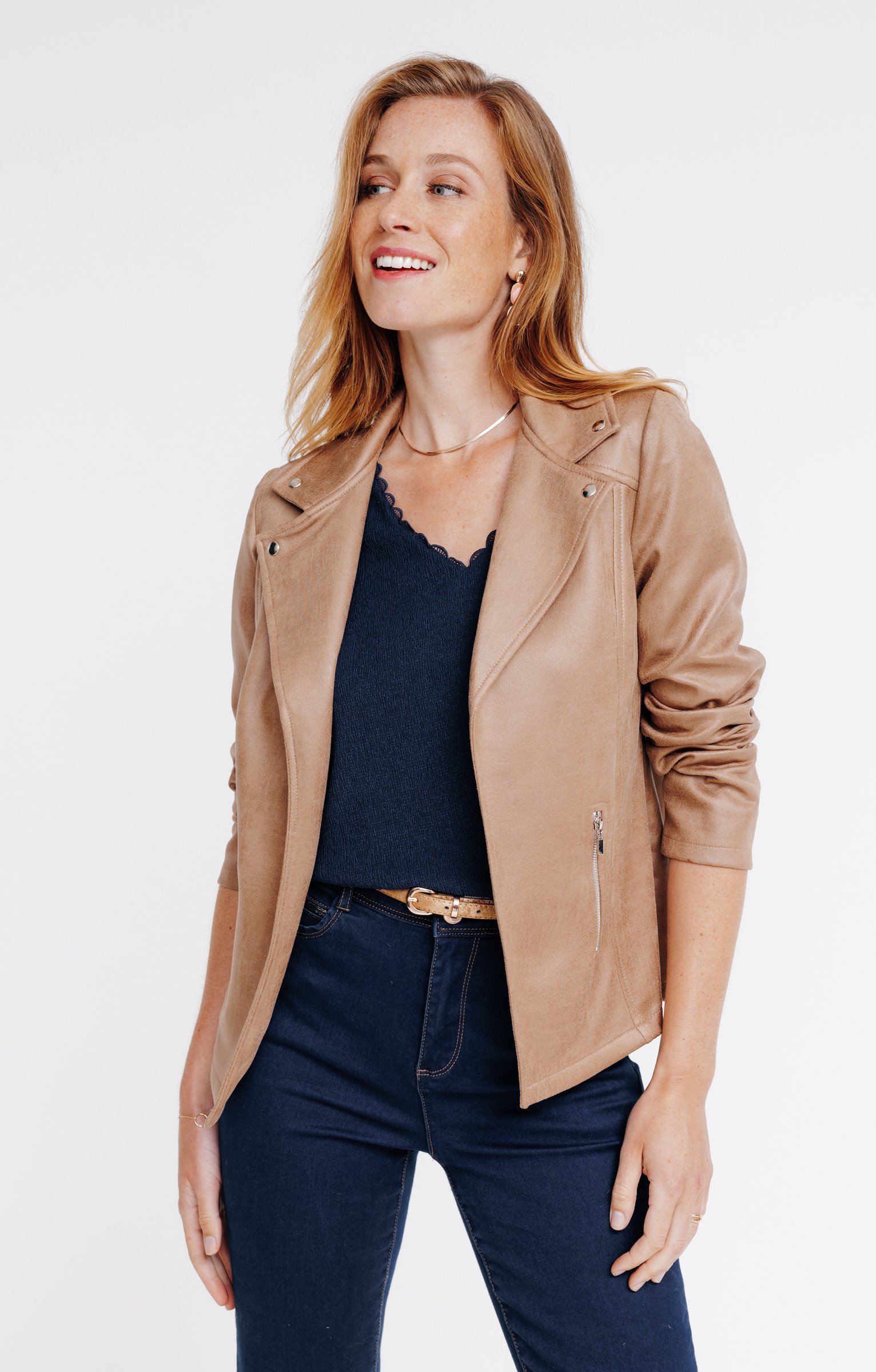 Veste non doublée col perfecto - 69,95€ - Armand Thiery