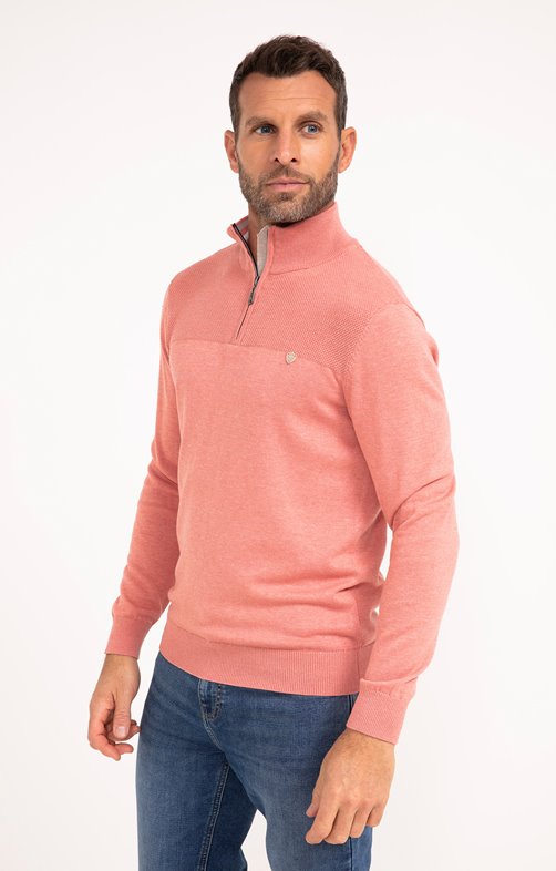 Pull col montant uni Contrast