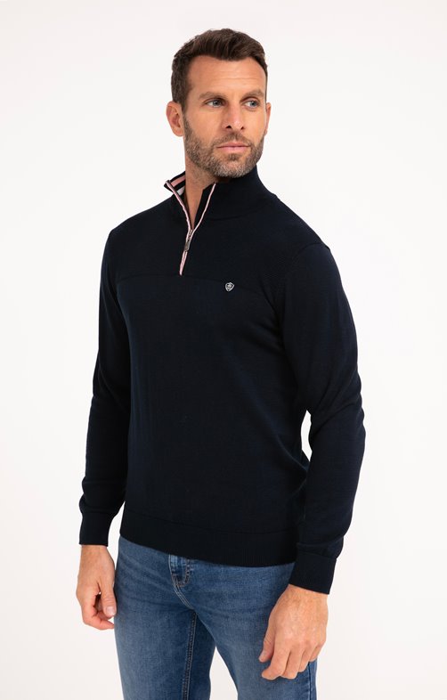 Pull col montant uni Contrast