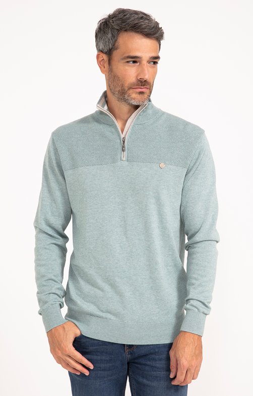 Pull col montant uni Contrast