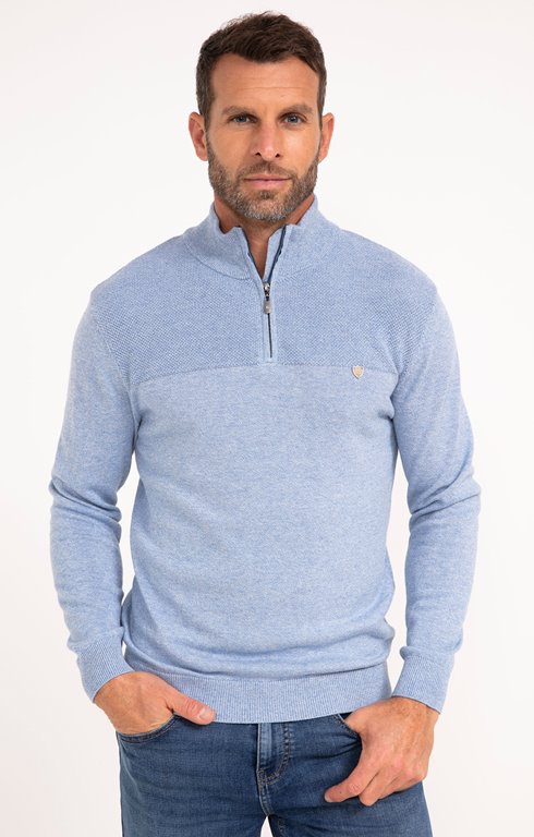 Pull col montant uni Contrast