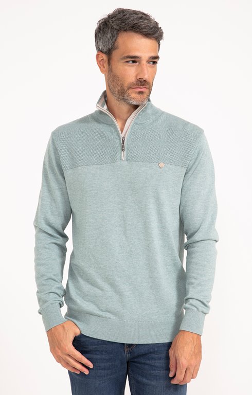 Pull col montant uni Contrast