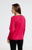 Pull chauve-souris tricotage fantaisie