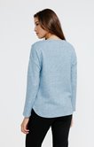 Pull col rond forme liquette