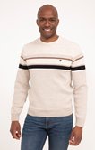 Pull col rond rayé Acacia