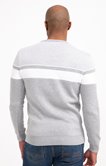 Pull col rond rayé Grisy