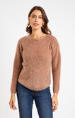 Pull manches longues col bateau