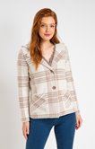 Cardigan avec col tailleur en maille