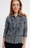 Cardigan zippé col polo