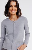 Cardigan zippé 