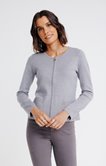 Cardigan zippé 