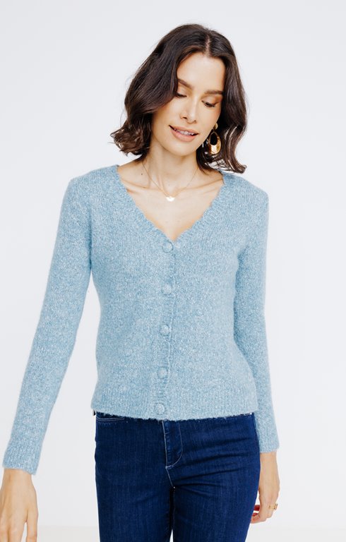 Cardigan col V