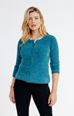 Cardigan rond tricotage fantaisie