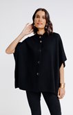 Poncho boutonné