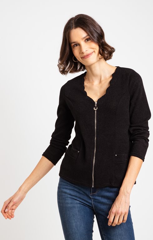 Cardigan col V