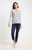 Cardigan avec col montant