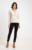 Cardigan col v