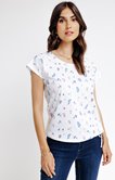 Tee-shirt coton bio imprimé montgolfière