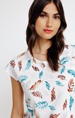 Tee-shirt imprimé feuillage