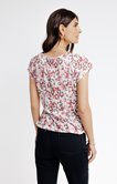 Tee-shirt manches courtes imprimé fleurs