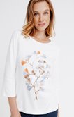 Tee-shirt imprimé fleur ginkgo