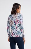 Tee-shirt imprimé feuilles tropicales