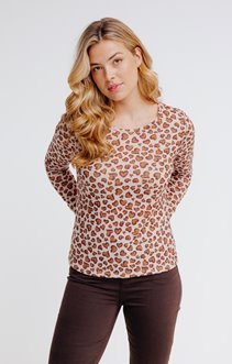 Tee-shirt manches longues imprimé cœur