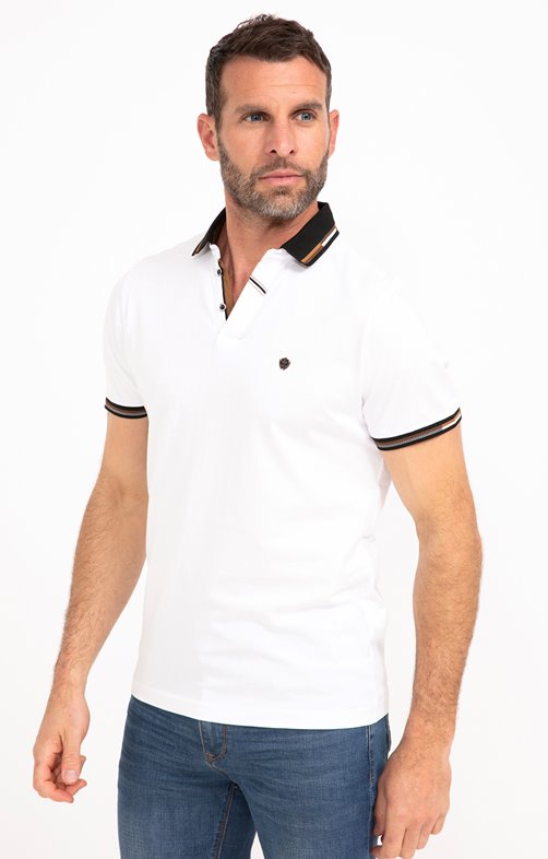 Polo manches courtes Brique