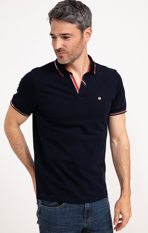 Polo manches courtes Brique