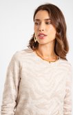 Tee-shirt manches longues jacquard
