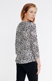Tee-shirt imprimé léopard manches 3/4