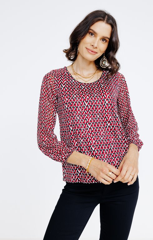 Tee-shirt col rond manches longues