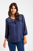 Blouse avec détails broderies 